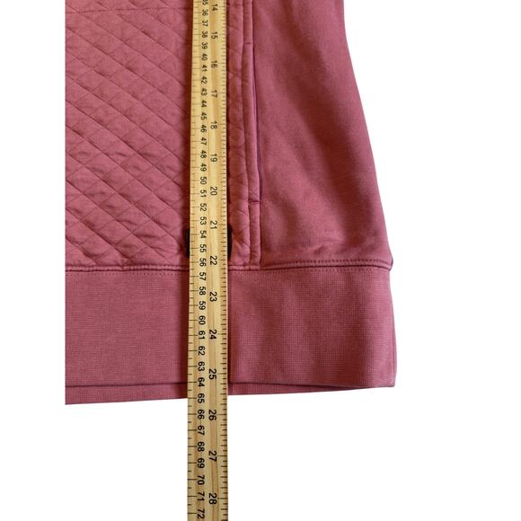 NWT L.L.Bean Quilted Pullover Long Sleeve 1/4 Zip Womens Size M Rose Wash Earthy - Picture 8 of 8